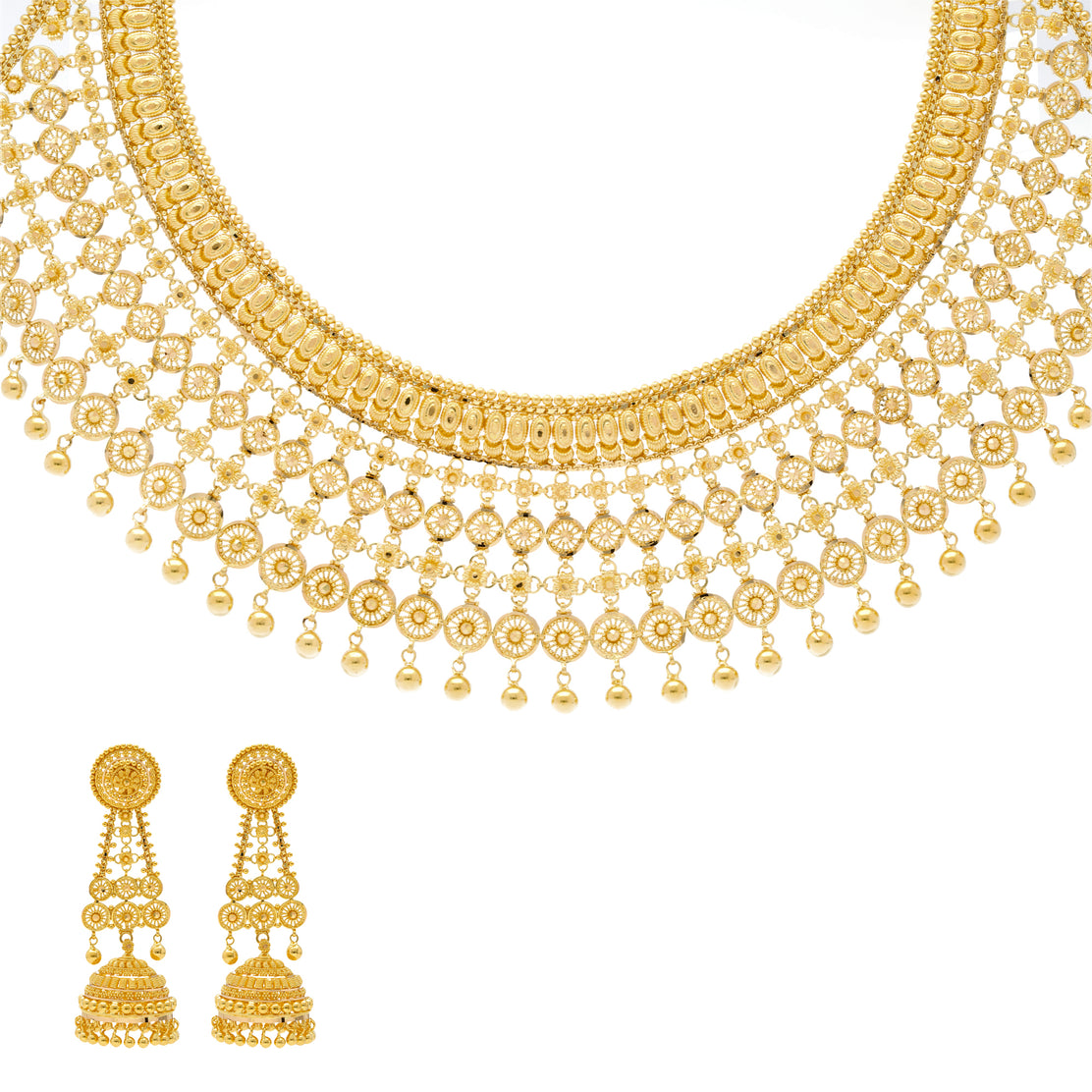 Gold beaded deals jewelry sets