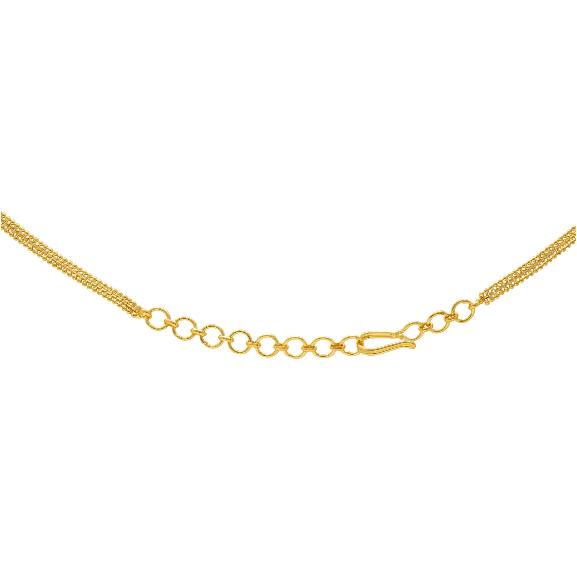 22K Yellow Gold Choker Necklace Set (98gm) – Virani Jewelers