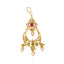 22K Yellow Gold Tikka w/ Gemstones and Pearls (8.5gm)