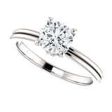 Classic Halo Diamond Engagement Ring W/ Pave Under Gallery - Virani Jewelers | 