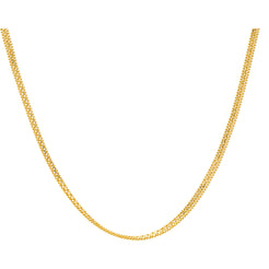 22K Yellow Gold 24in Flat Chain (14.1 gms)