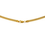 22K Yellow Gold 24in Flat Chain (14.1 gms) | 
This simple 22k yellow gold chain has a classic link style that will add a subtle layer of shine...