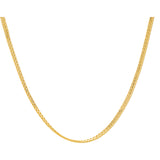 22K Yellow Gold 22in Flat Chain (13 gms) | 
Pair this simple 22k yellow gold chain with your favorite Indian gold pendant from Virani Jewele...