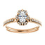 Cushion Diamond Halo Pave Engagement Ring - Virani Jewelers