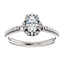 Cushion Diamond Halo Pave Engagement Ring - Virani Jewelers