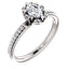 Cushion Diamond Halo Pave Engagement Ring - Virani Jewelers