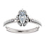 Cushion Diamond Halo Pave Engagement Ring - Virani Jewelers