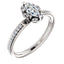 Cushion Diamond Halo Pave Engagement Ring - Virani Jewelers