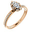 Cushion Diamond Halo Pave Engagement Ring - Virani Jewelers