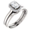 Four Prong High Set Diamond Engagement Ring W/ Band - Virani Jewelers