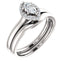 Four Prong High Set Diamond Engagement Ring W/ Band - Virani Jewelers