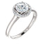 Four Prong High Set Diamond Engagement Ring W/ Band - Virani Jewelers