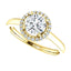 Four Prong High Set Diamond Engagement Ring W/ Band - Virani Jewelers