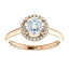 Four Prong High Set Diamond Engagement Ring W/ Band - Virani Jewelers