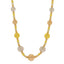 22K Multi Tone Gold Chain W/ Long Strand of Large Textured Bead-Ball Accents - Virani Jewelers