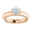 Infinite Six Prong Solitaire Diamond Engagement Ring - Virani Jewelers