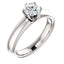 Infinite Six Prong Solitaire Diamond Engagement Ring - Virani Jewelers