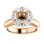 Luxe Hex Brilliant Round Diamond Engagement Ring - Virani Jewelers