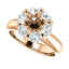 Luxe Hex Brilliant Round Diamond Engagement Ring - Virani Jewelers