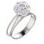 Luxe Hex Brilliant Round Diamond Engagement Ring - Virani Jewelers