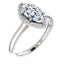 Four Prong High Set Diamond Engagement Ring W/ Band - Virani Jewelers