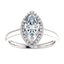 Four Prong High Set Diamond Engagement Ring W/ Band - Virani Jewelers