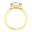 Four Prong High Set Diamond Engagement Ring W/ Band - Virani Jewelers