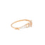 18K Rose Gold & CZ Bangle (12gm)