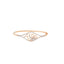 18K Rose Gold & CZ Bangle (10.5gm)