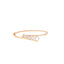 18K Rose Gold & CZ Bangle (8.7gm)