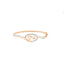 18K Rose Gold & CZ Bangle (10.9gm)