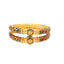 22K Yellow Gold Meenakari Bangle Set of 2 (66.3gm)