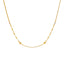 22K Yellow & White Gold Thin Beaded Chain (8.4gm)