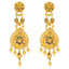 22K Yellow Gold Meenakari Earrings (21.2gm)