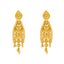 22K Yellow Gold Beaded Filigree Earrings (13.5gm)