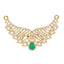 22K Yellow Gold, Emerald & CZ Pendant (10.6gm)