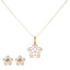 18K Multi-Tone Gold 1.61ct Diamond Pendant Set