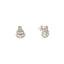 22K White Gold Stud Earrings (6.3gm)