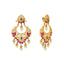 22K Yellow Gold & Gemstone Chandbali Earrings (27.3gm)