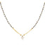 22K Multi-Tone Gold & CZ Stone Mangalsutra Necklace (8.3gm)