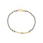 22K Multi-Tone Gold Beaded Bracelet (4gm)