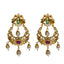 An image of a pair of 22K yellow gold earrings from Virani Jewelers