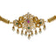 An image of a 22K gold necklace with pearl underlining from Virani Jewelers