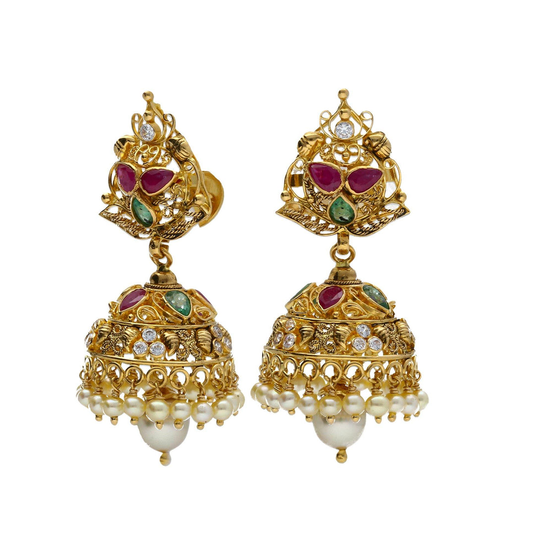 Buy Antique Gold Plated Jayati Necklace Earrings Set | Tarinika