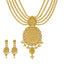 An image of the dreamcatcher pendant 22K gold necklace set from Virani Jewelers.