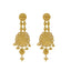 A close-up image of the dreamcatcher Indian gold earrings from Virani Jewelers.