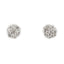 0.75 ct Diamond Cluster Earrings in 14k White Gold - Virani Jewelers