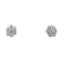 0.25 ct Diamond Cluster earrings in 14k White Gold with Screw back - Virani Jewelers