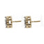 0.75 ct Diamond Cluster Earrings in 14k Yellow Gold - Virani Jewelers