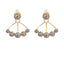 Minimalist 0.8 CT Round Diamond Ear Jackets Set in 14K Yellow Gold, Multiwear Earrings - Virani Jewelers